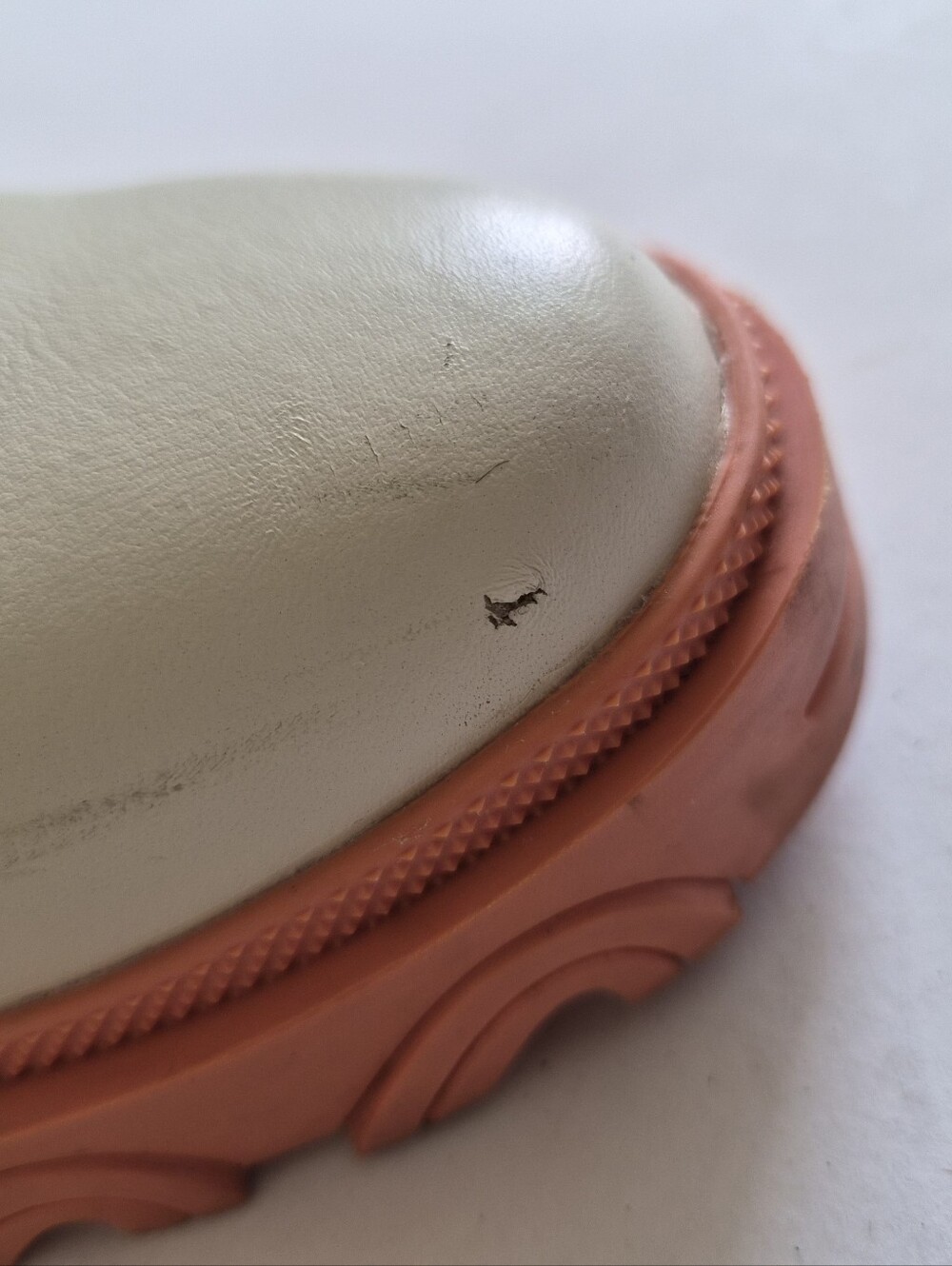 Sorel Brex White Chelsea Natural Pink Waterproof Chunky Heel Boots Size 8.5 - Picture 10 of 16